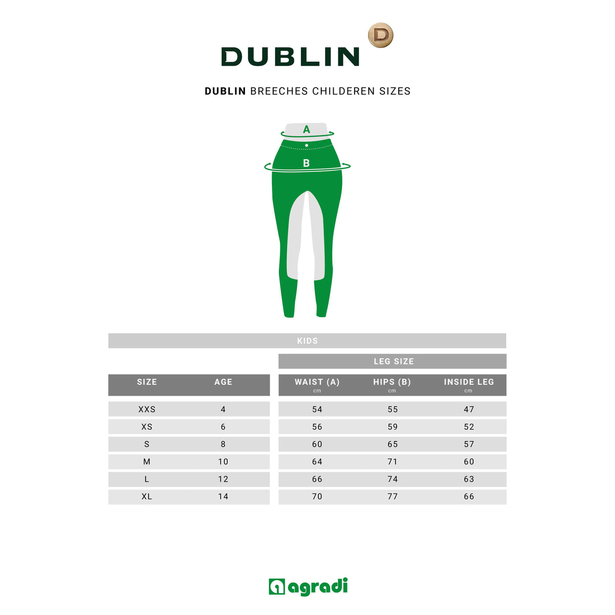 Dublin Reitleggings Kidss Performance Flex Knee Patch Kohle