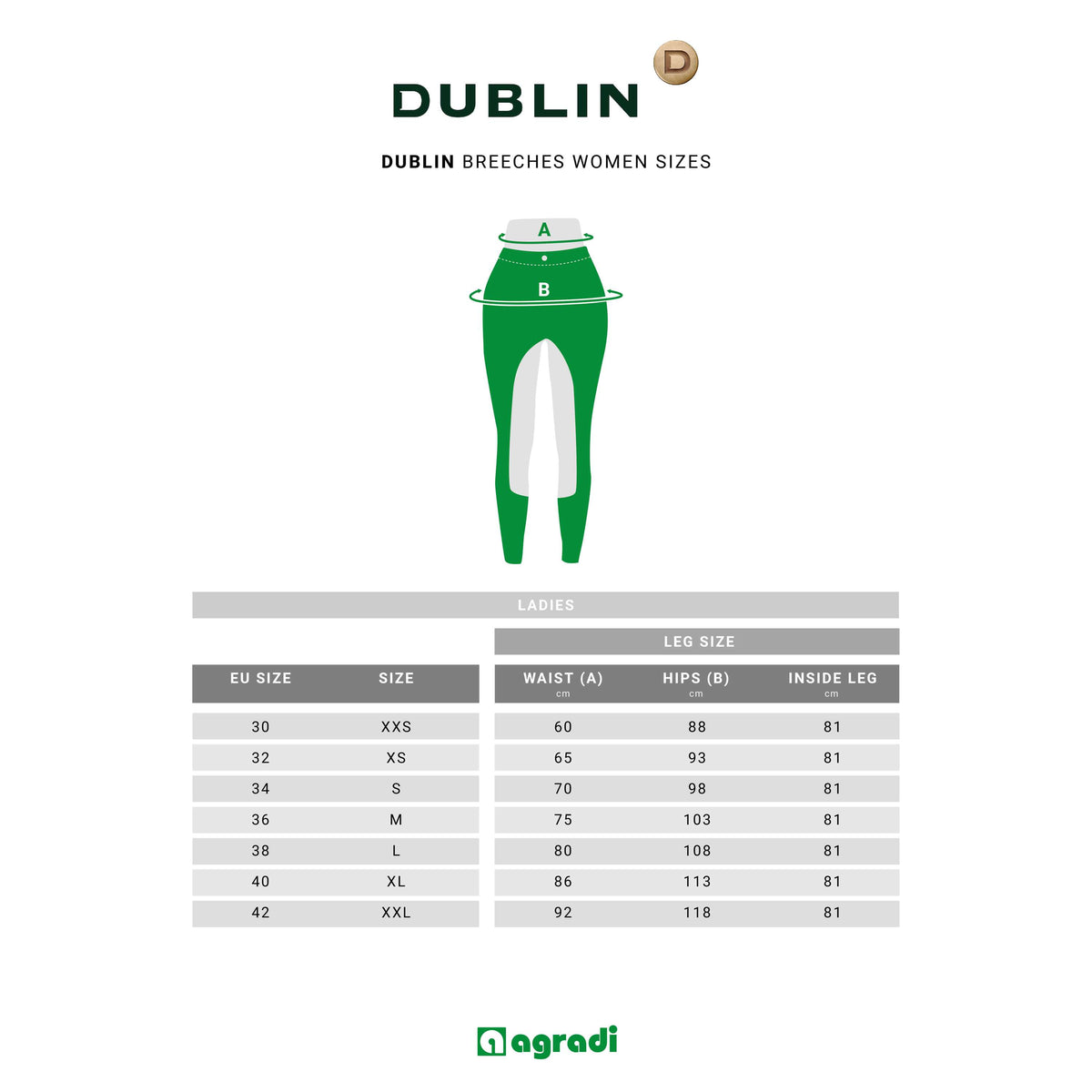 Dublin Reitleggings Power Performance Blau