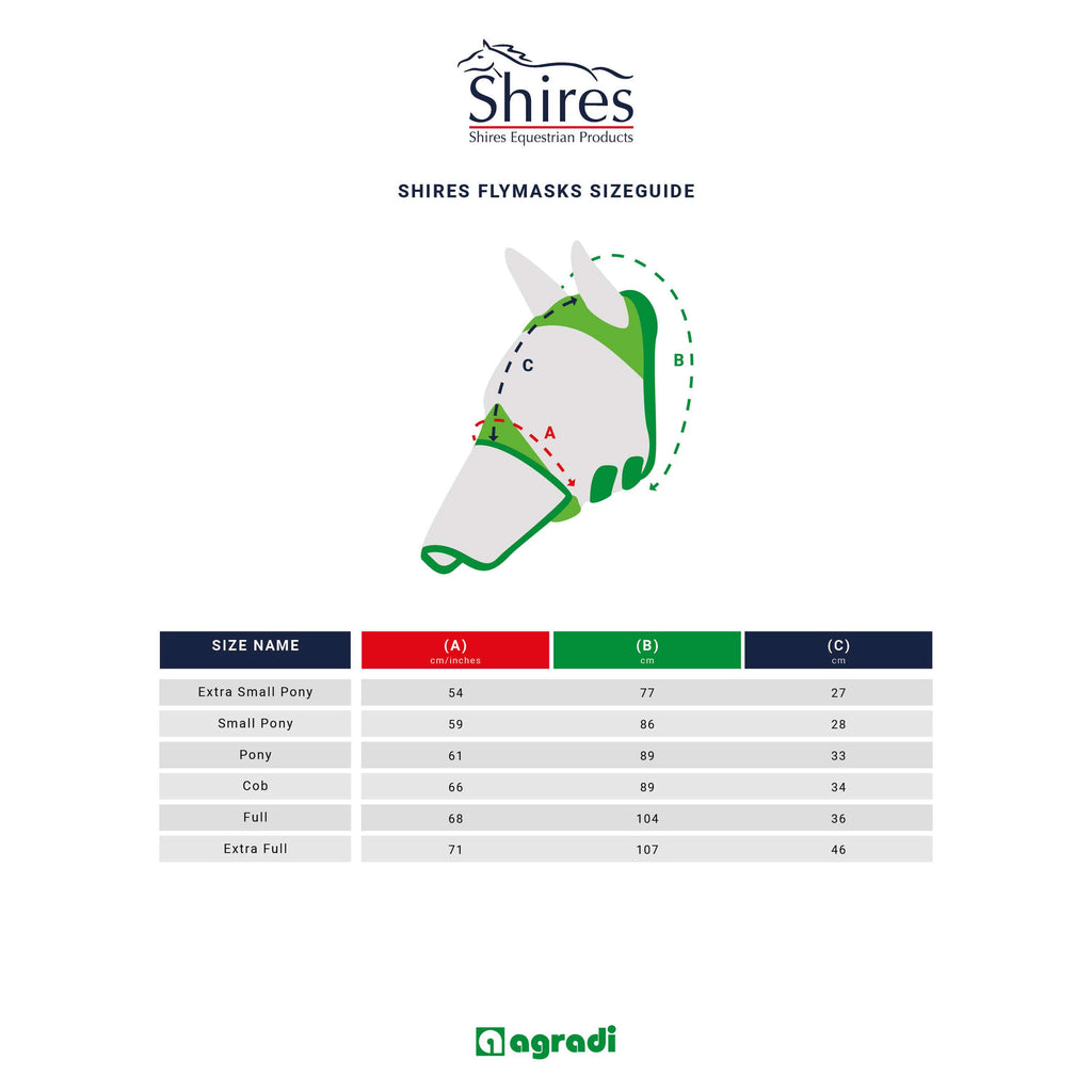 FlyGuard by Shires Fliegenmaske Pro Hi-Viz Fine Mesh mit Ohren und Nase Fluo gelb