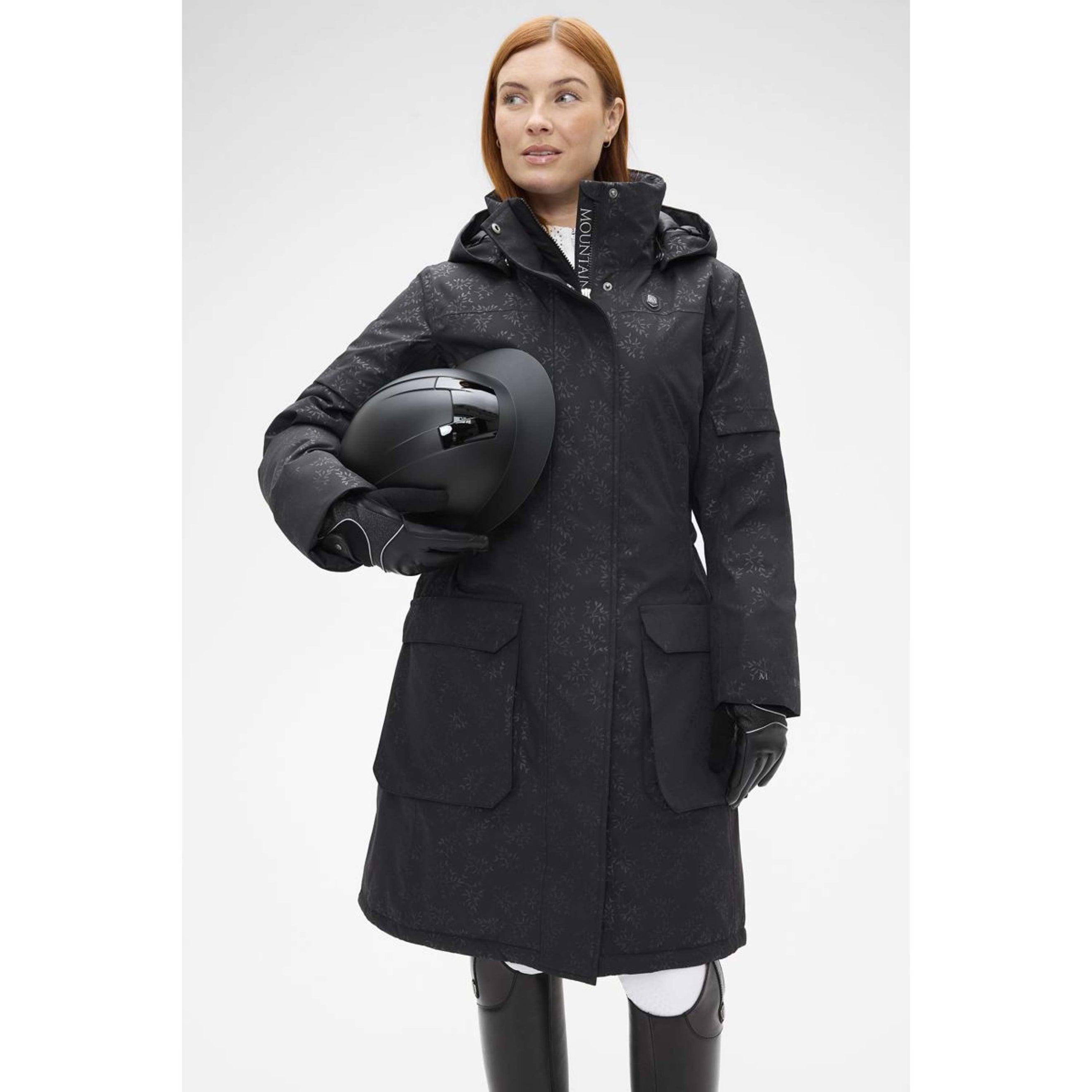 Mountain Horse Lange Jacke Saga Black Leaf