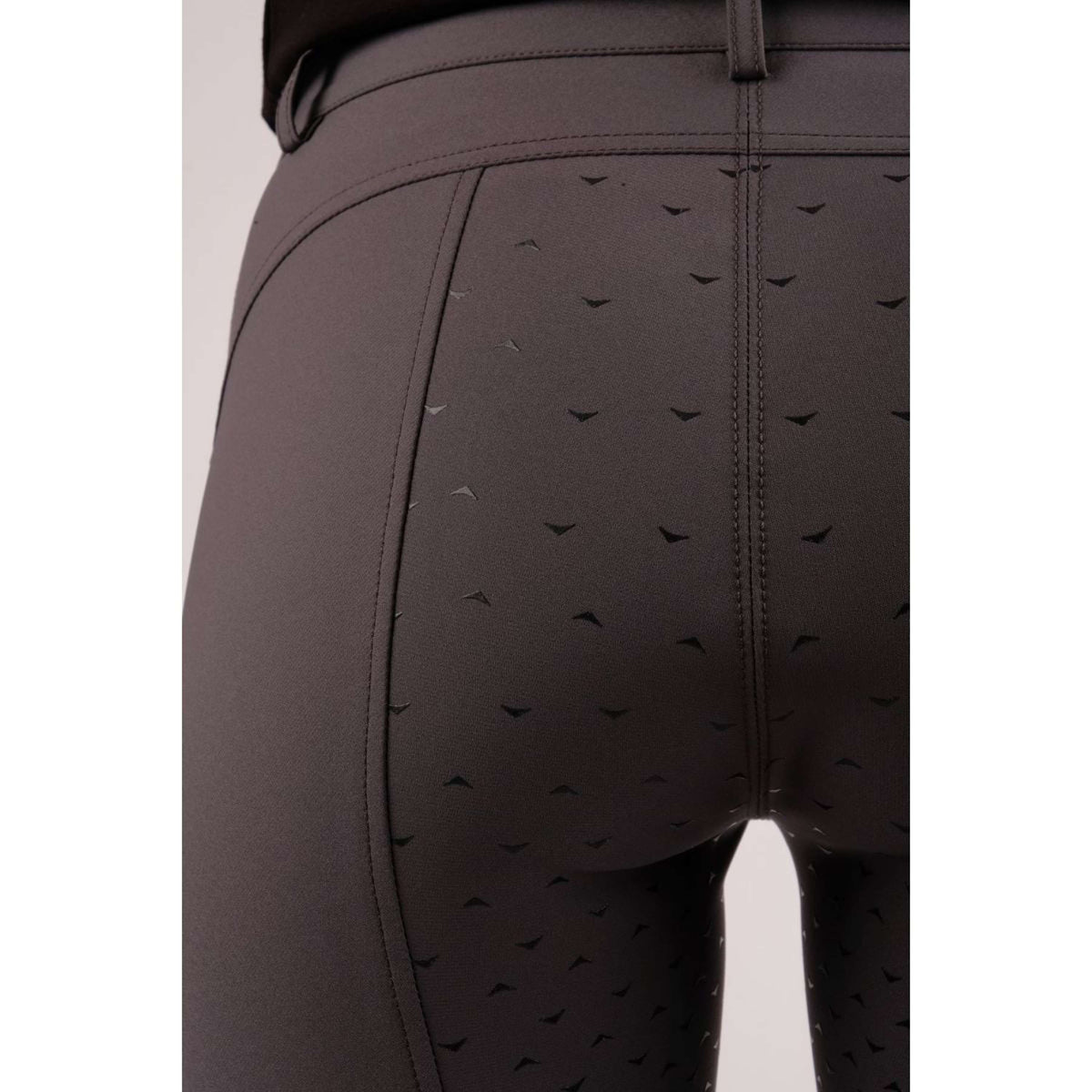 Montar Reitleggings Crystal Pull On Full Grip Grau