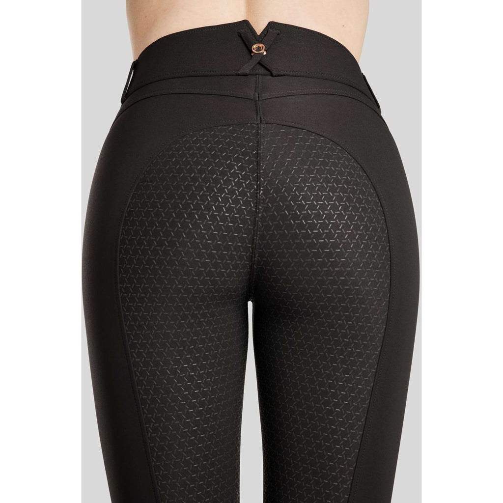 Montar Reithose Molly Rosegold Highwaist Full Grip Schwarz