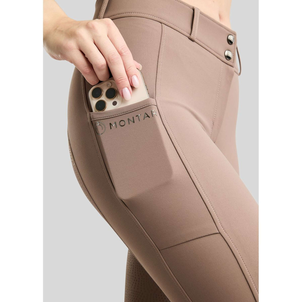 Montar Reithose MoMegan Full Grip Nougat Brown