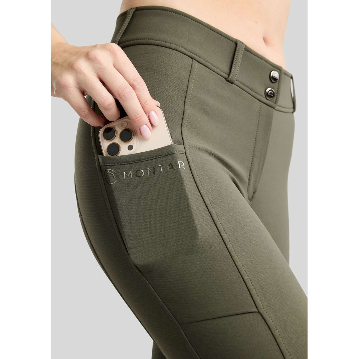 Montar Reithose MoMegan Full Grip Forest Green