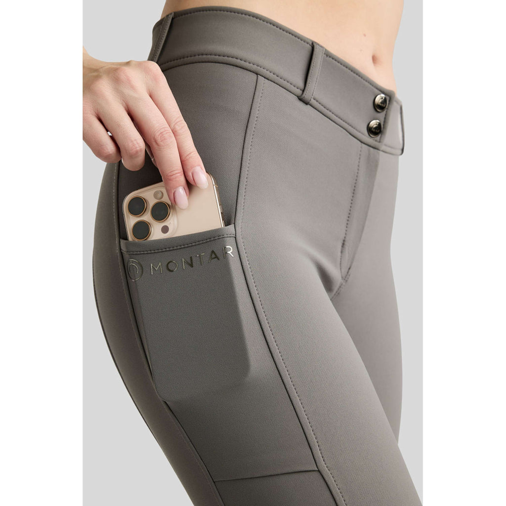 Montar Reithose Megan Full Grip Grau