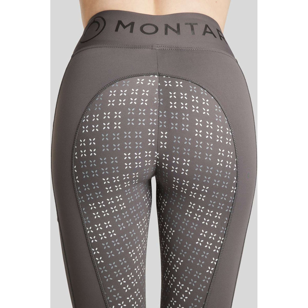 Montar Reitleggings Selena Pull On Full Grip Grau