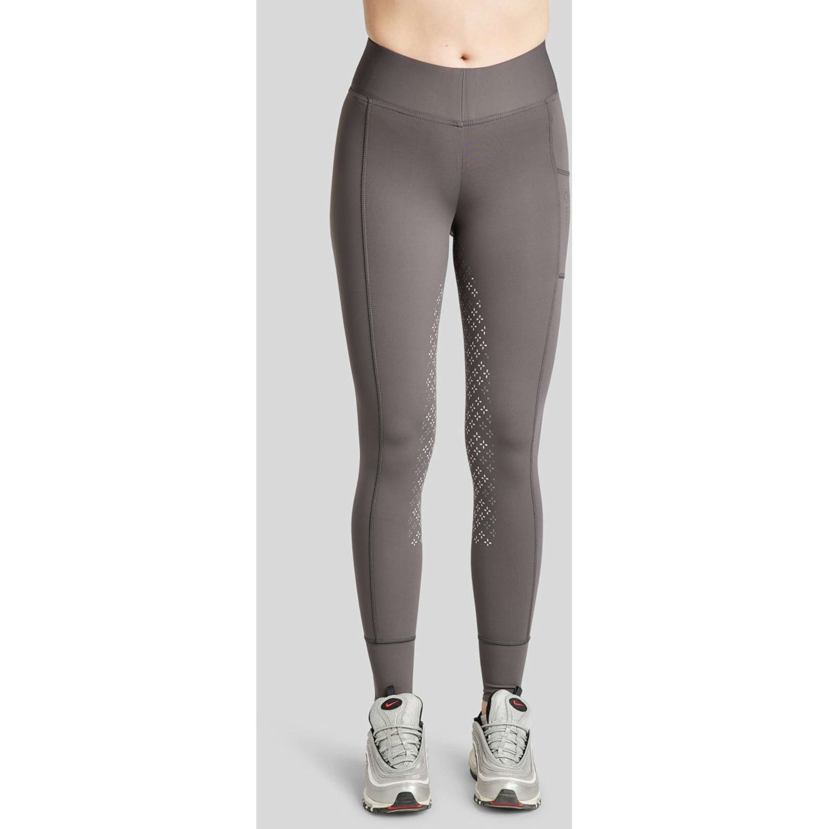 Montar Reitleggings Selena Pull On Full Grip Grau