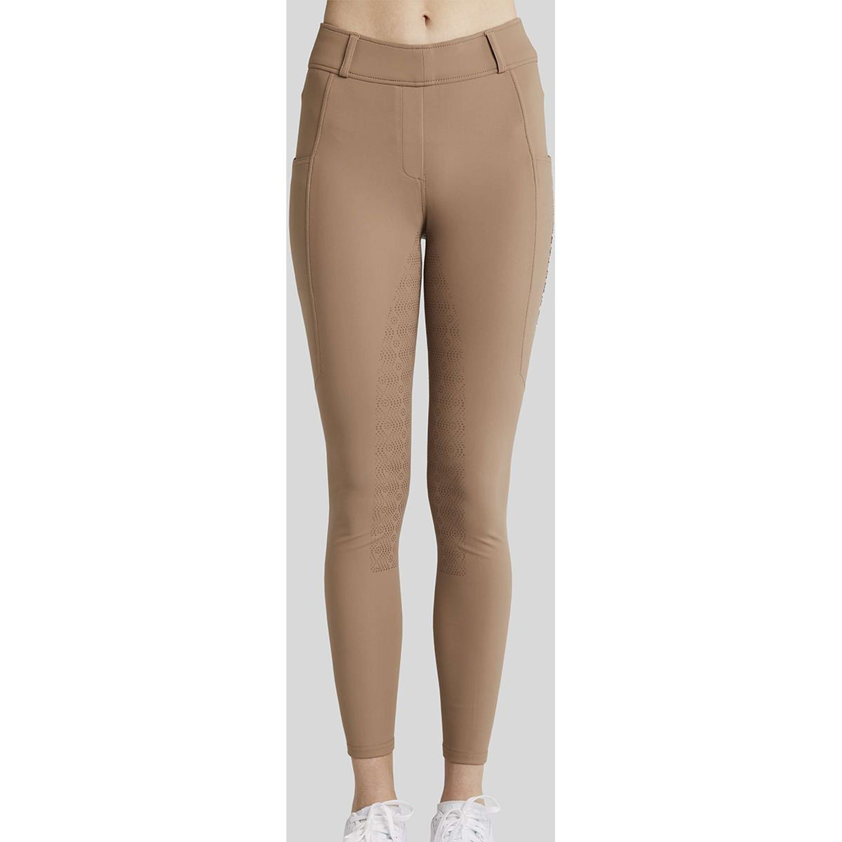 Montar Reitleggings MoAviana Crystals Full Grip Latte