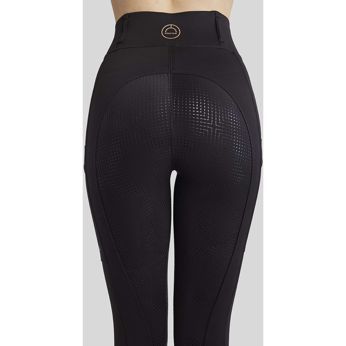 Montar Reitleggings MoZoe Compression Full Grip Schwarz