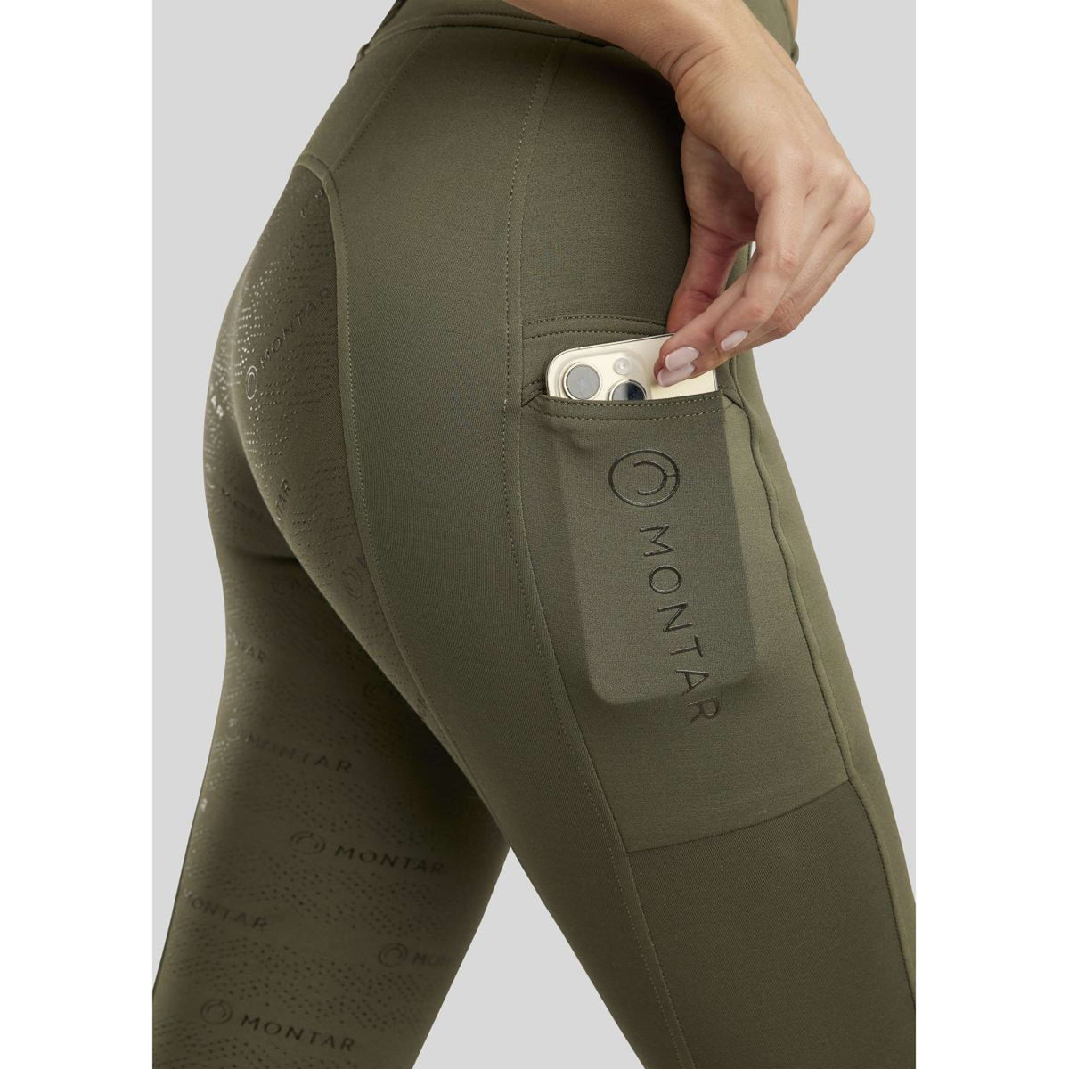 Montar Reitleggings MoErina Winter Full Grip Pine Green