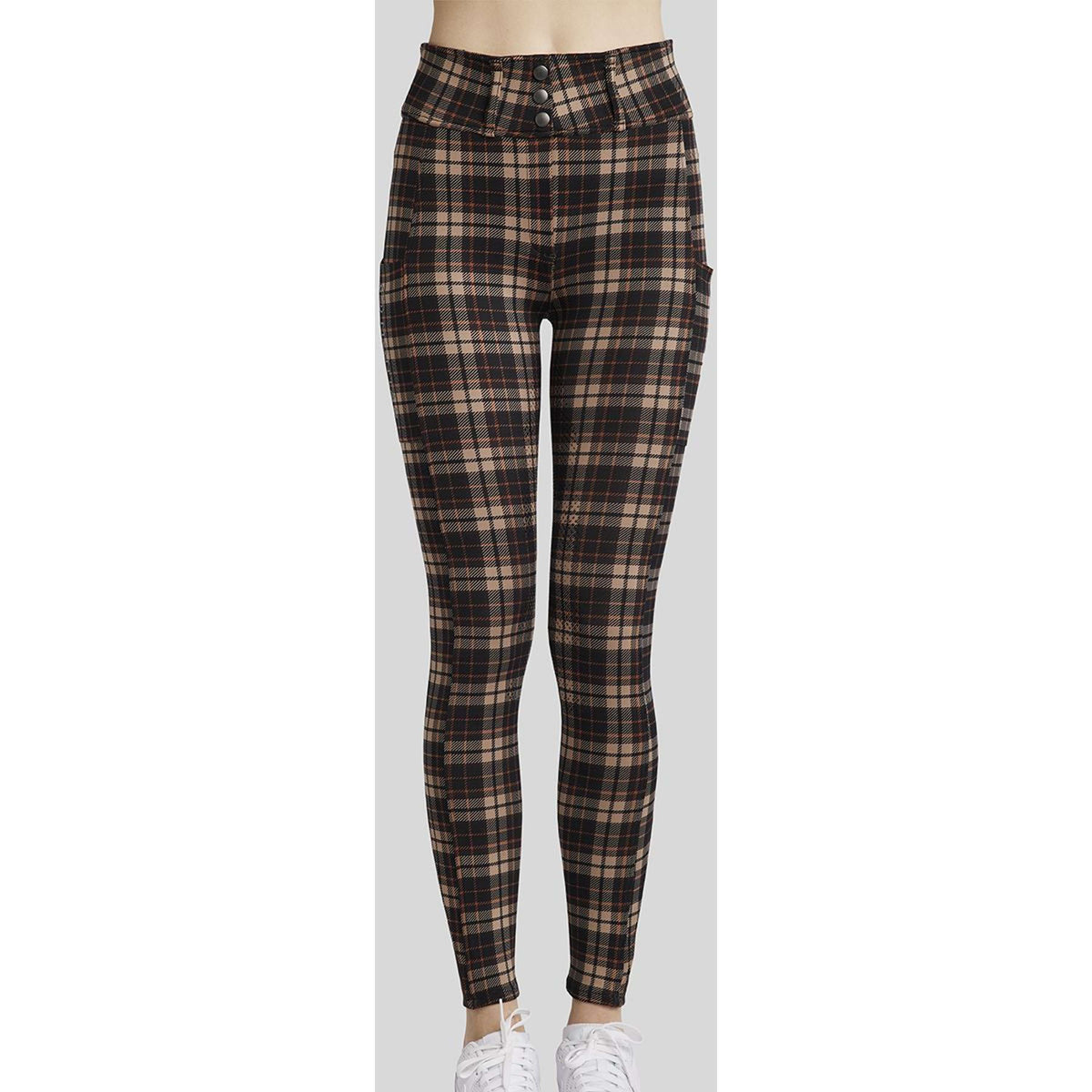 Montar Reitleggings MoClair Checked Full Grip Schwarz