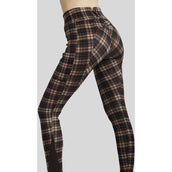 Montar Reitleggings MoClair Checked Full Grip Schwarz