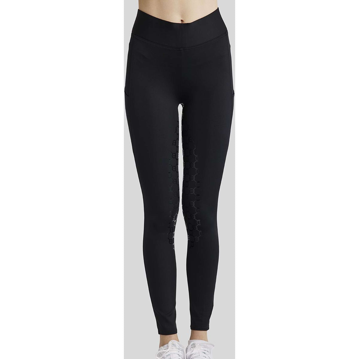 Montar Reitleggings MoChain Deco Full Grip Schwarz