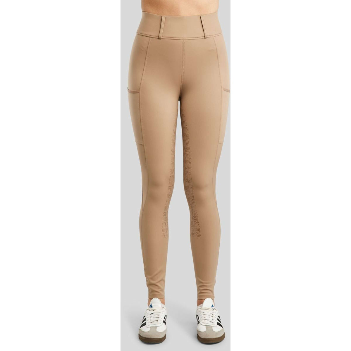 Montar Reitleggings MoElaine Lasercut Logo Full Grip Latte