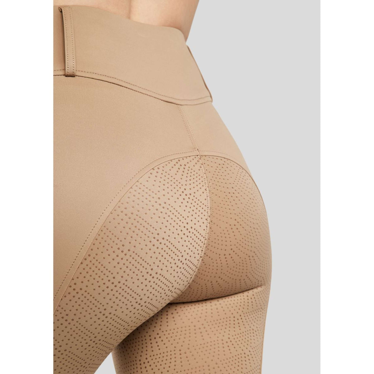 Montar Reitleggings MoElaine Lasercut Logo Full Grip Latte