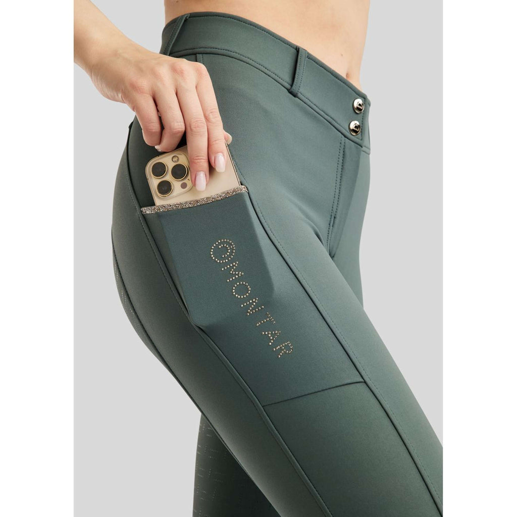 Montar Reithose MoLila Champagne Crystals Full Grip Jade