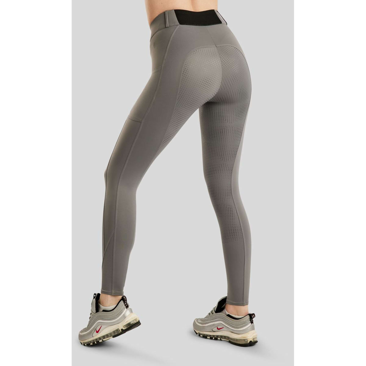 Montar Reitleggings MoZike Refined Full Grip Grau