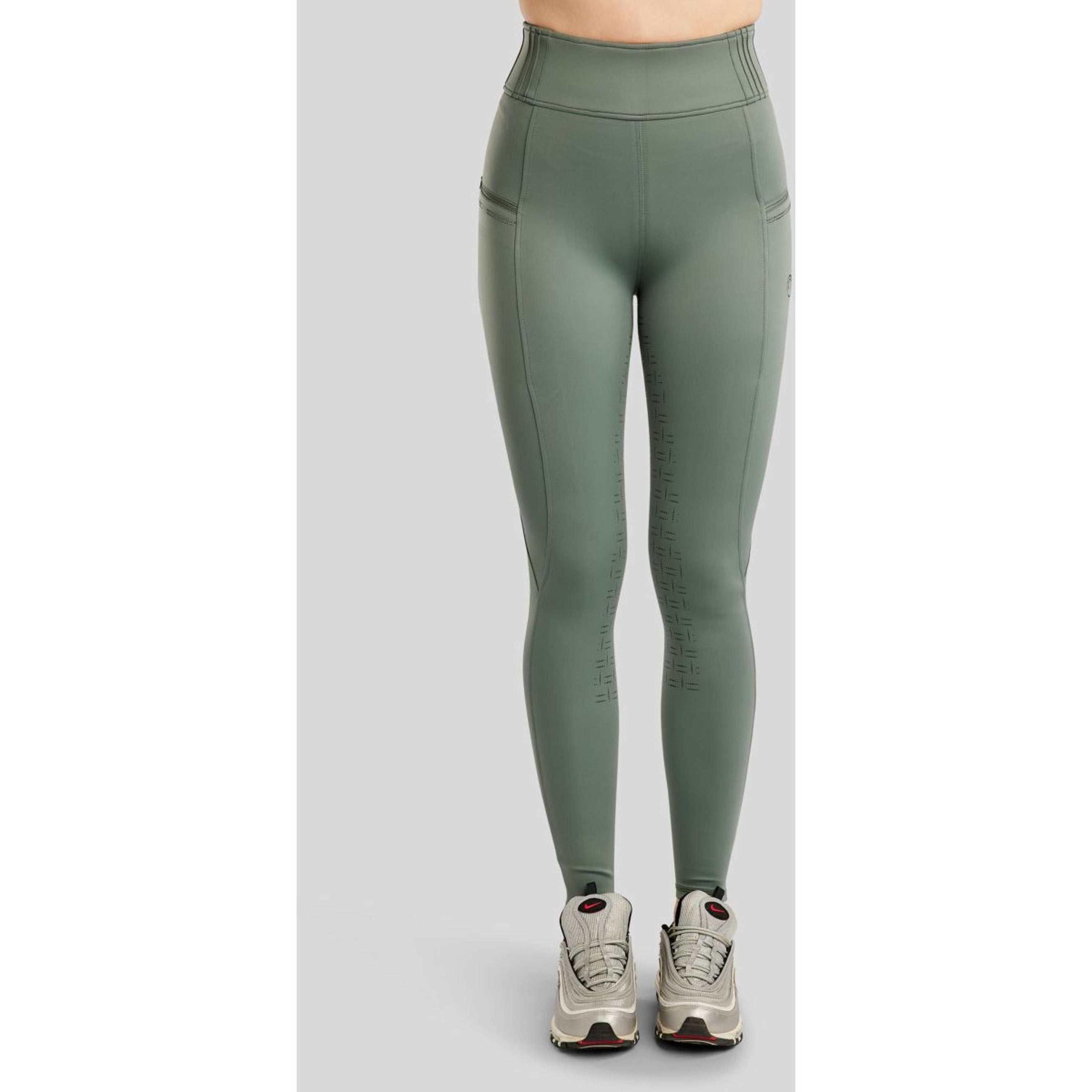 Montar Reitleggings MoPearl Pintuck Full Grip Jade