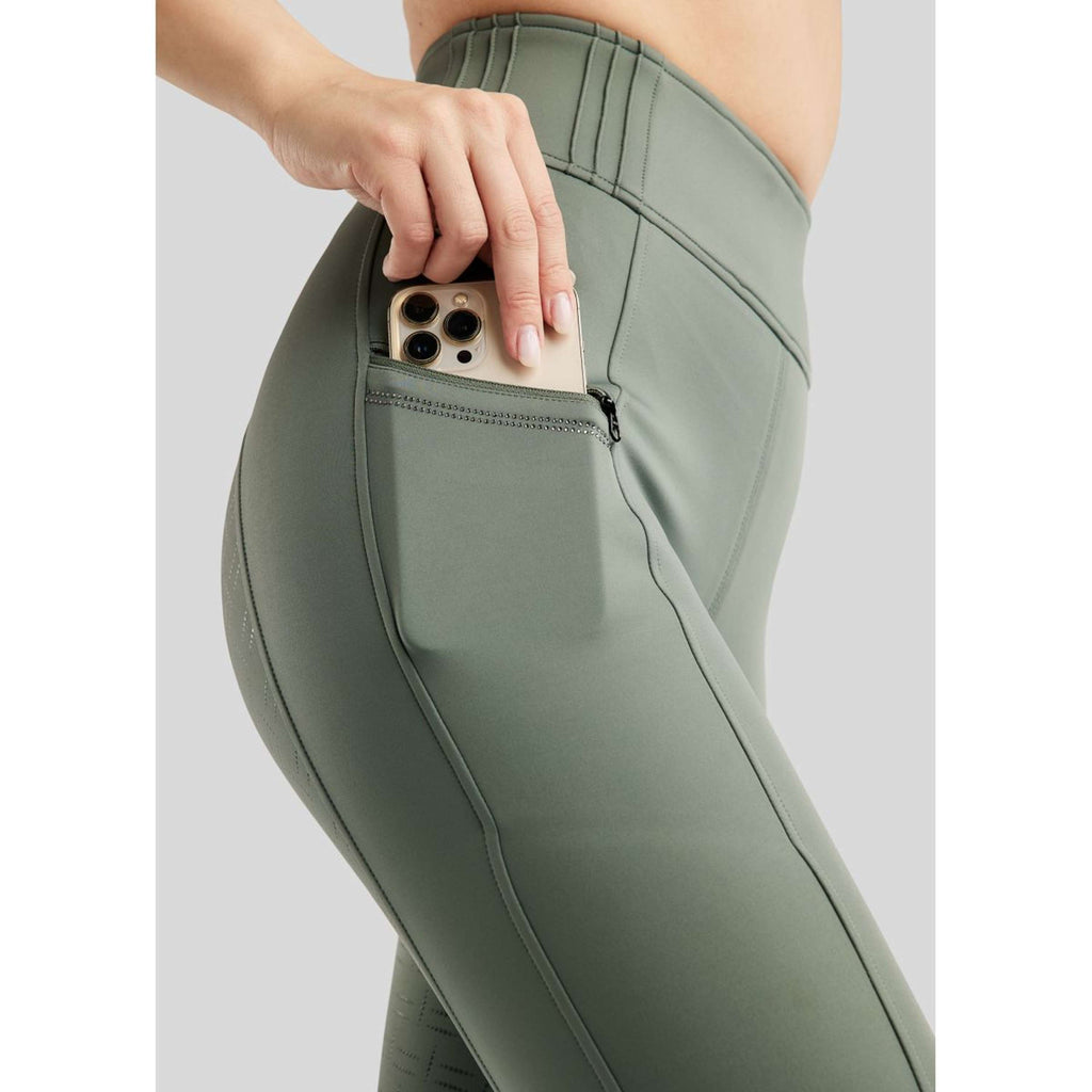 Montar Reitleggings MoPearl Pintuck Full Grip Jade