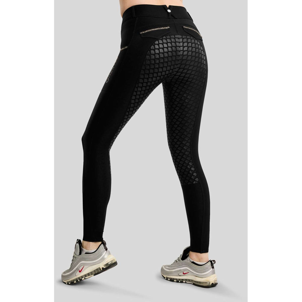 Montar Reithose MoVeronica Golden Quartz Full Grip Schwarz