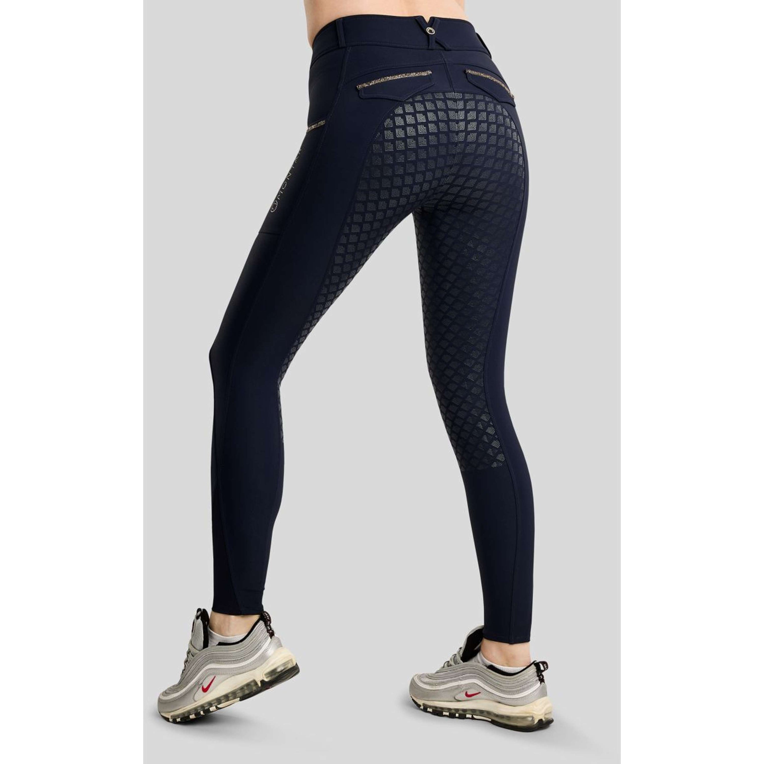 Montar Reithose MoVeronica Golden Quartz Full Grip Navy