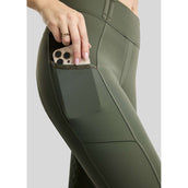 Montar Thermo-Reitleggings MoVeronica Golden Quartz Full Grip Forest Green