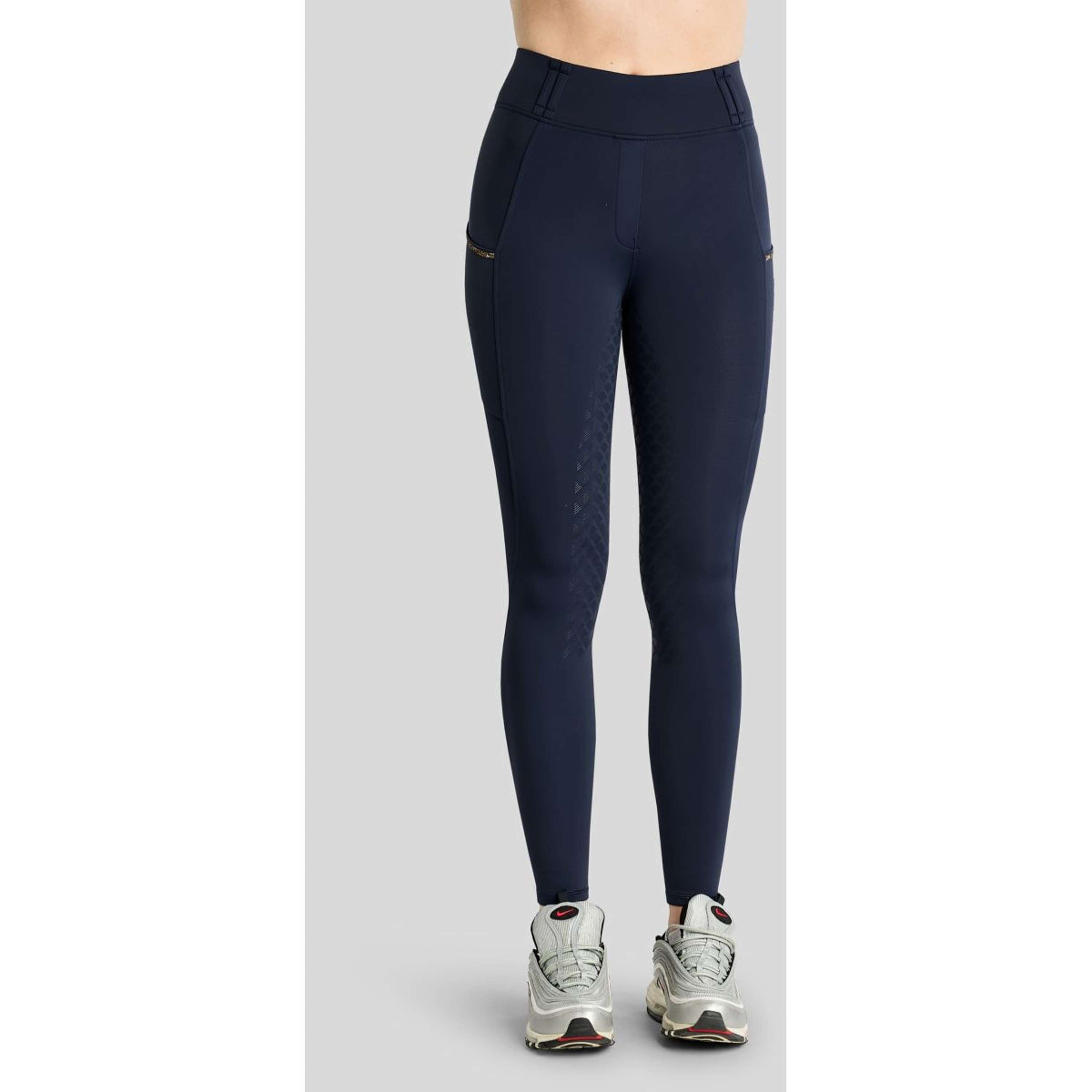 Montar Thermo-Reitleggings MoVeronica Golden Quartz Full Grip Navy