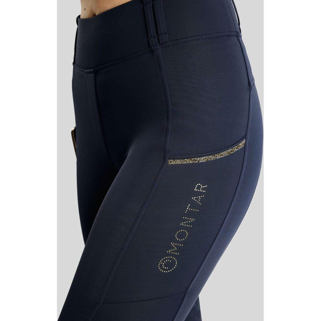 Montar Thermo-Reitleggings MoVeronica Golden Quartz Full Grip Navy