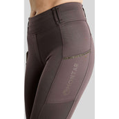 Montar Thermo-Reitleggings MoVeronica Golden Quartz Full Grip Black Peony