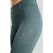 Montar Reitleggings MoWilma Hybrid Pintucks Golden Quartz Crystals Full Grip Dark Slate