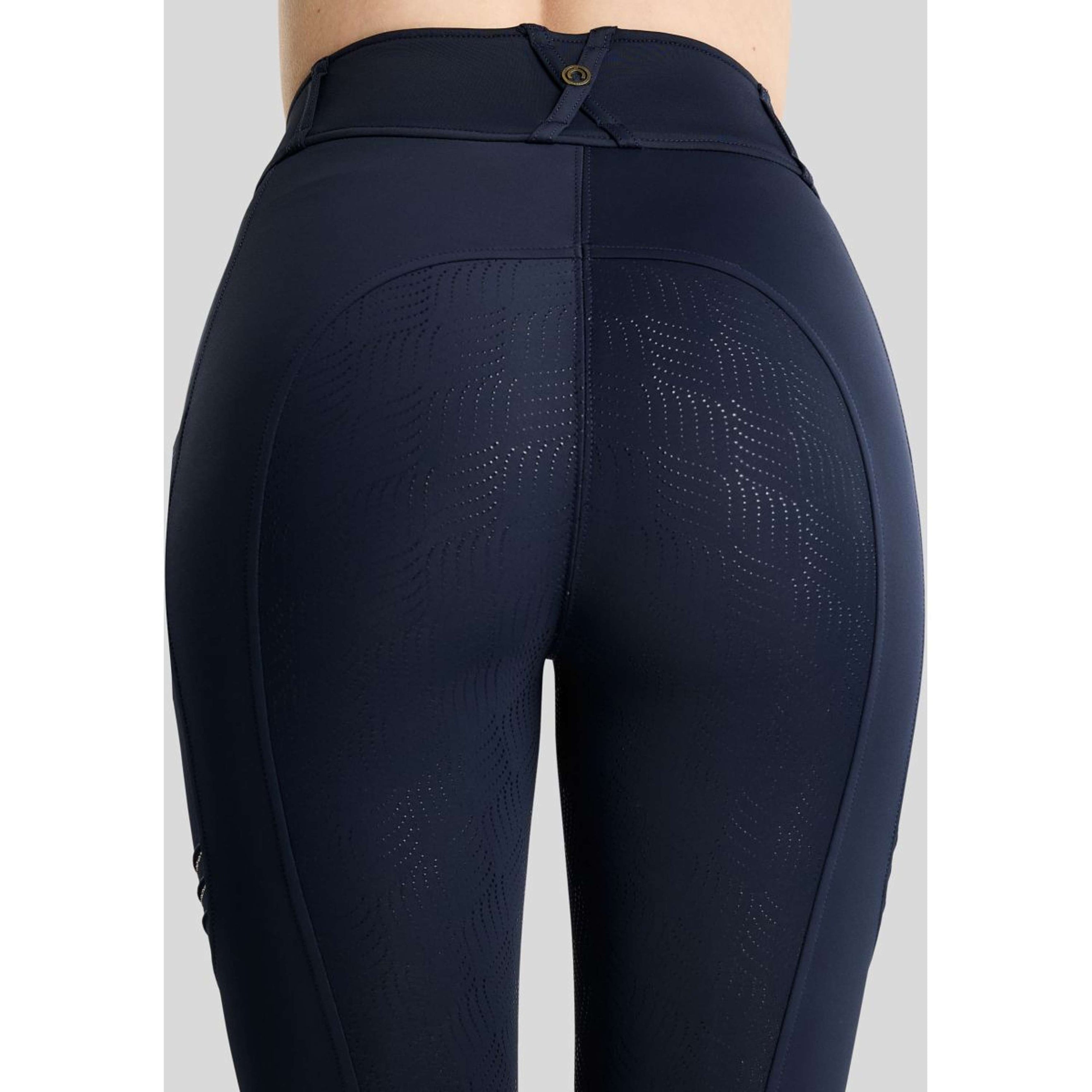 Montar Reitleggings MoWilma Hybrid Pintucks Golden Quartz Crystals Full Grip Navy Montar Reitleggings MoWilma Hybrid Pintucks Golden Quartz Crystals Full Grip Navy