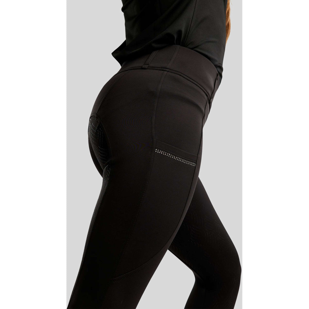 Montar Reitleggings MOEverlisa Kids Full Grip Schwarz