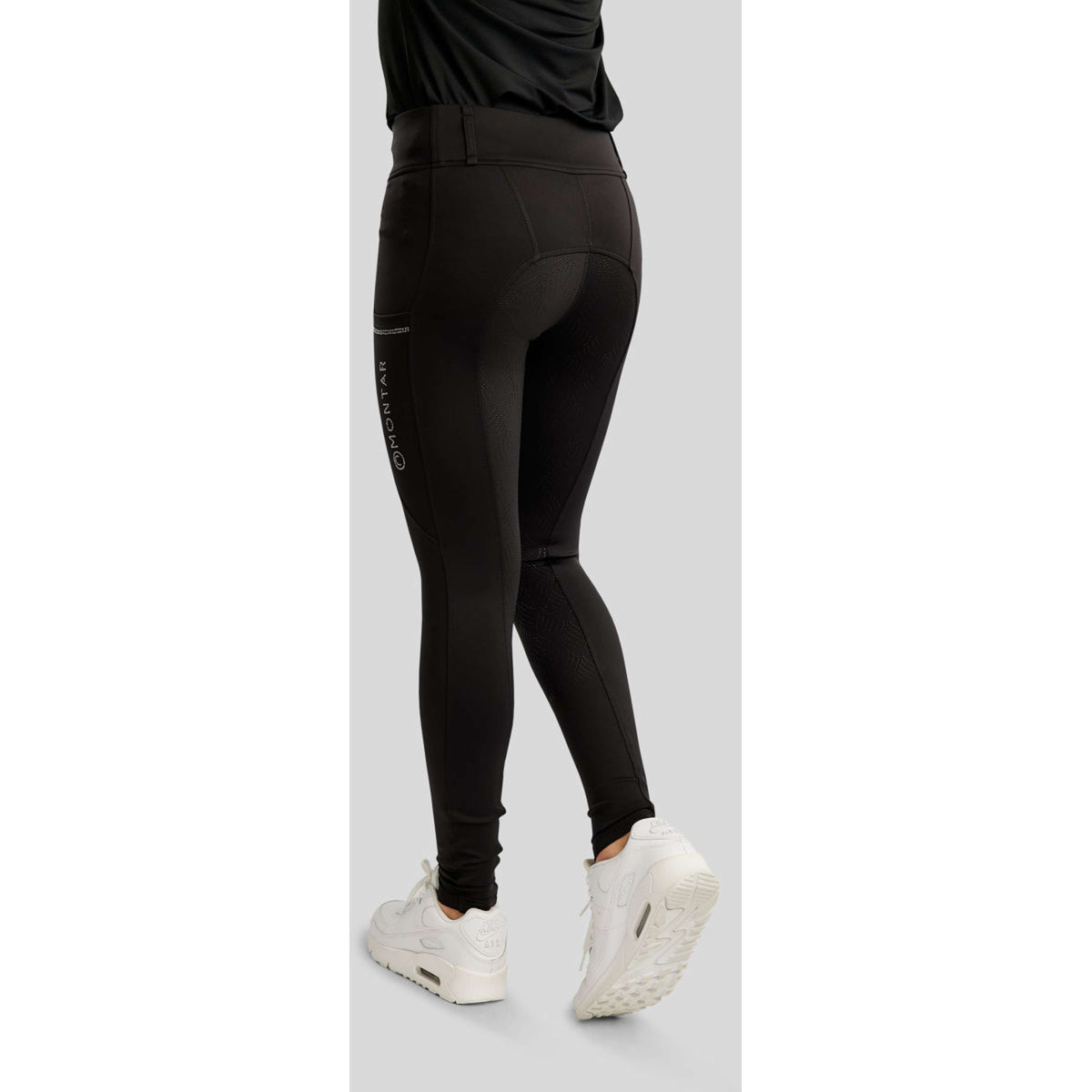 Montar Reitleggings MOEverlisa Kids Full Grip Schwarz