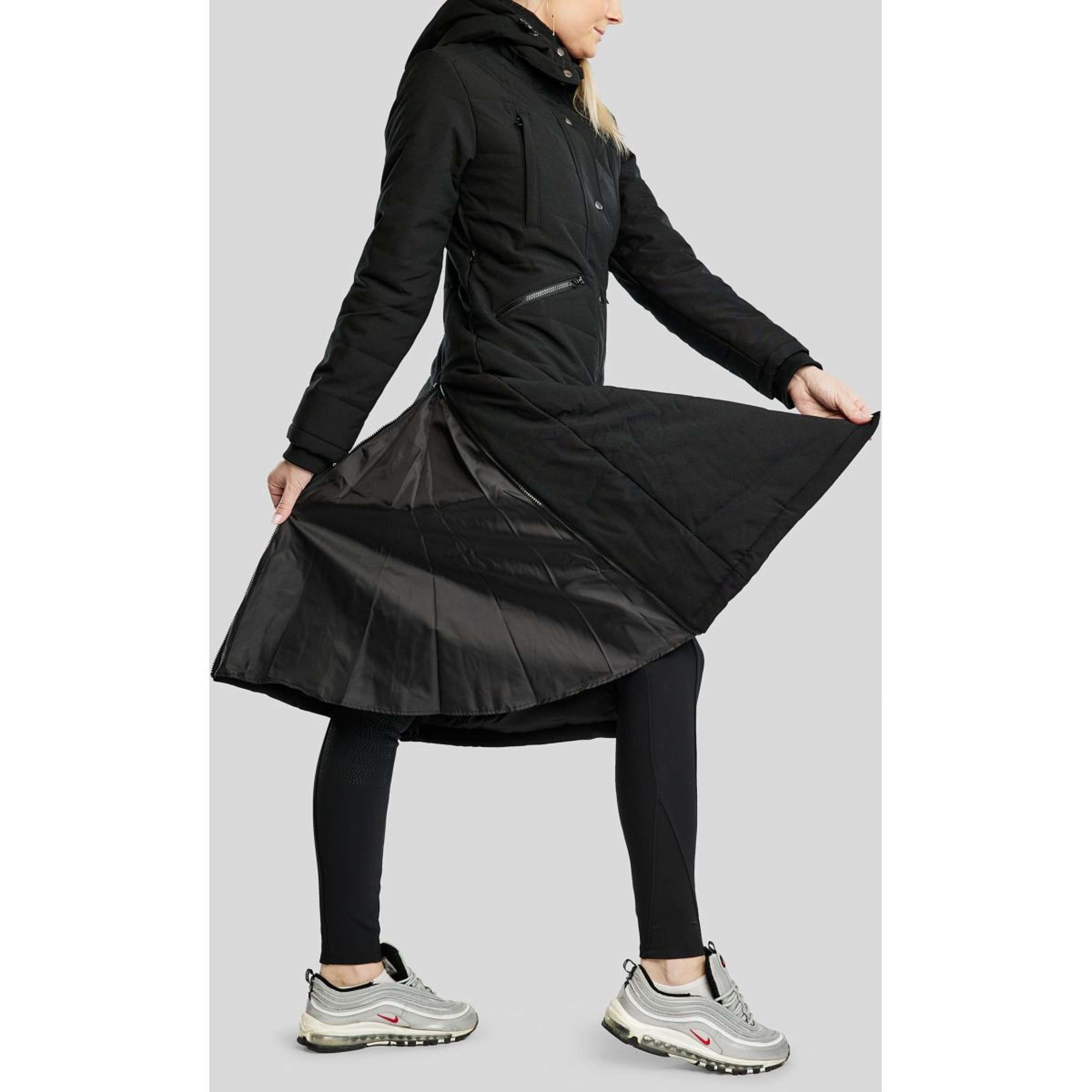 Montar Jacke Dicte Lang Wasserabweisend Schwarz