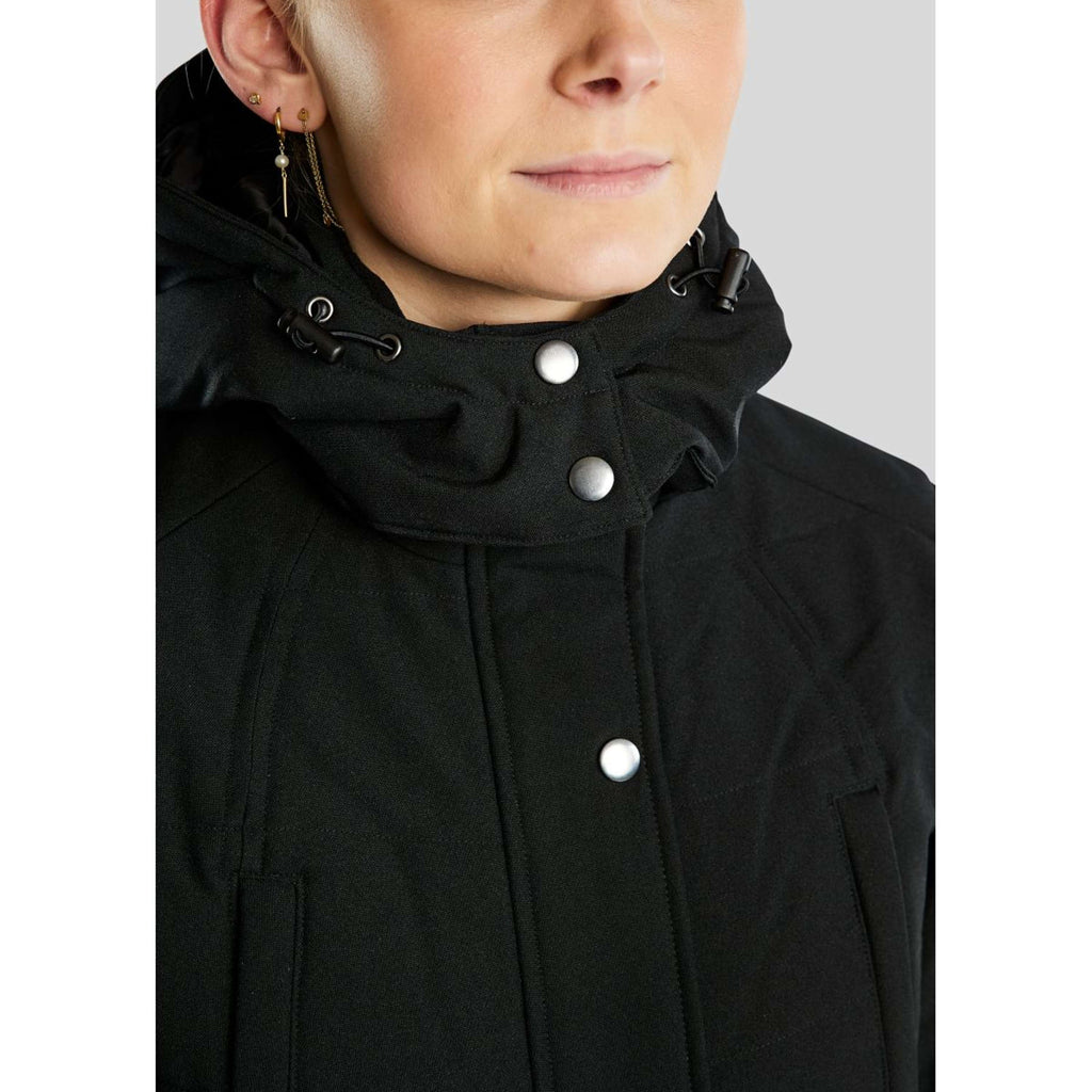 Montar Jacke Dicte Lang Wasserabweisend Schwarz