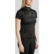 Montar Poloshirt Everly Crystal Logo Schwarz