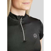 Montar Poloshirt Everly Crystal Logo Schwarz