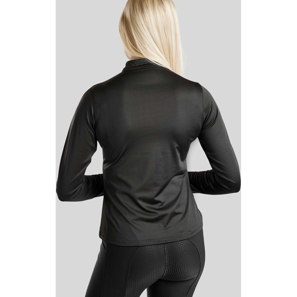 Montar Shirt Everly Crystal Logo Lange Ärmel Schwarz