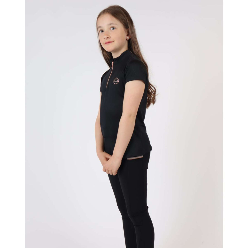 Montar Poloshirt Everly Rosegold Junior Schwarz