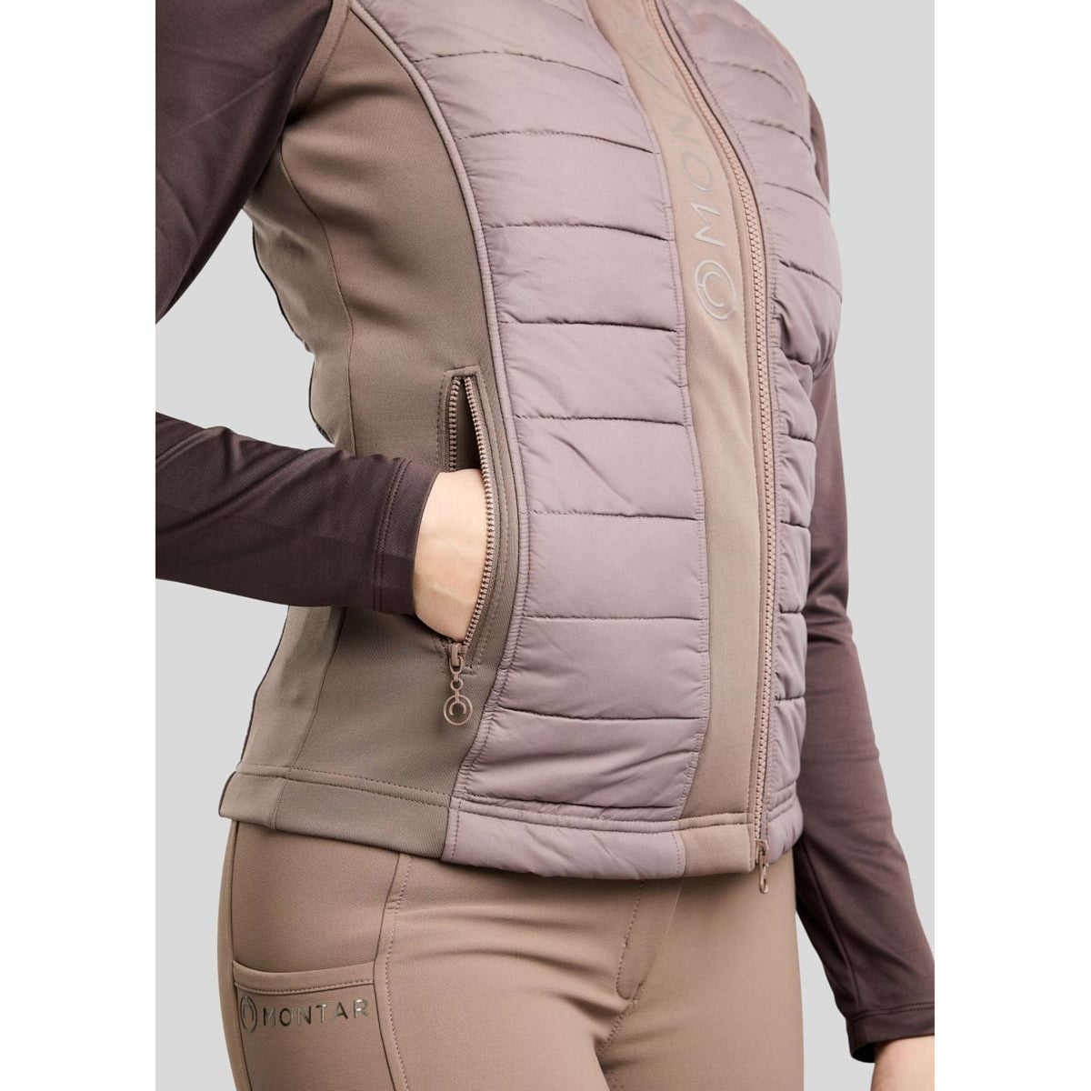 Montar Weste Emma Quilt Nougat Brown