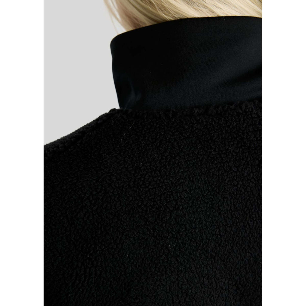 Montar Weste MoEbba Teddy Pile Golden Quartz Schwarz