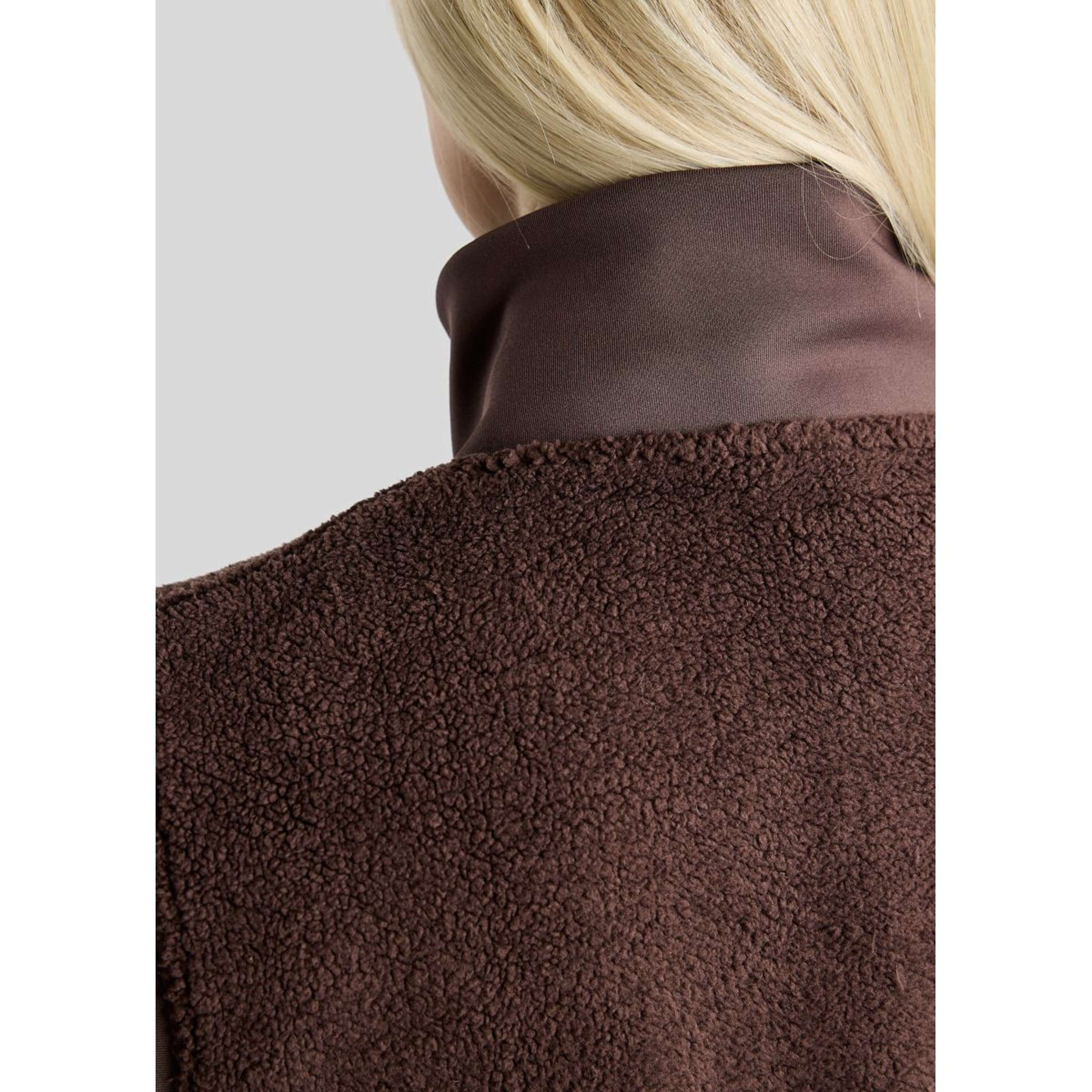Montar Weste MoEbba Teddy Pile Golden Quartz Black Peony