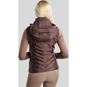 Montar Weste MoEverline Hybrid Detachable Hood Golden Quartz Crystals Black Peony