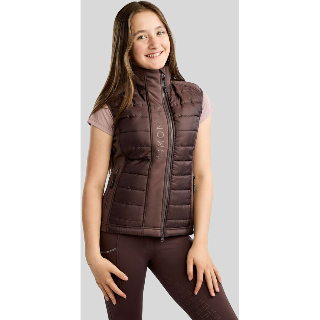 Montar Weste Emma Quilt Kids Black Peony