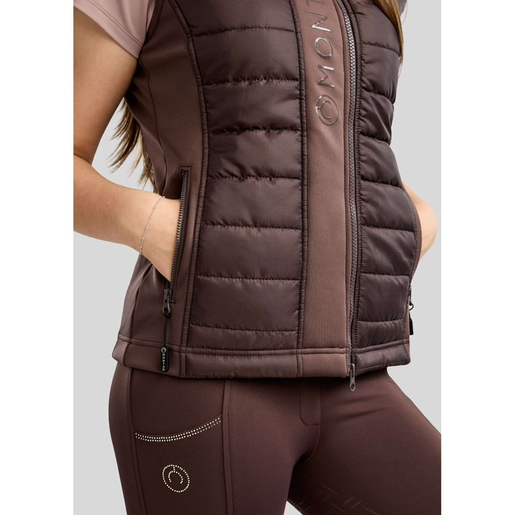 Montar Weste Emma Quilt Kids Black Peony
