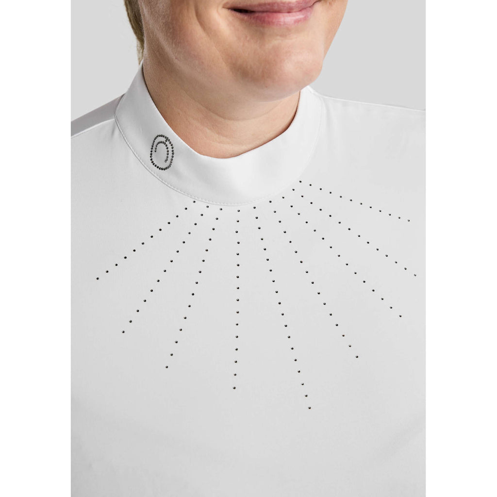 Montar Turniershirt MoFay Curve Lange Ärmel Weiß