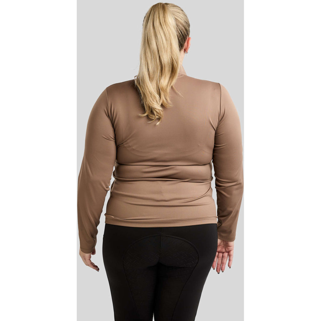 Montar Shirt MoFlair Curve Lange Ärmel Nougat Brown