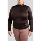 Montar Shirt MoFlair Curve Lange Ärmel Braun