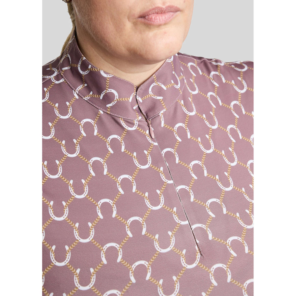 Montar Shirt MoFreya AO Printed Curve Lange Ärmel Dusty Rose