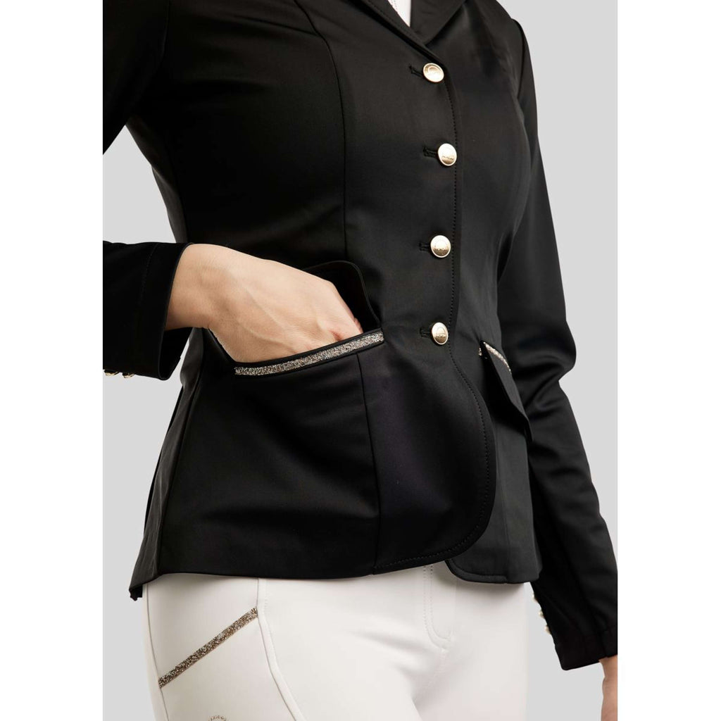 Montar Turnierjacket MoLila Champagne Crystals Schwarz